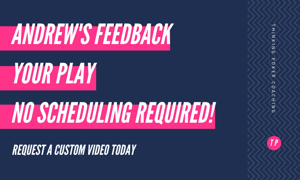 Ad for Coaching - says Andrew's Feedback, Your Play, No Scheduling Required. Ask about custom coaching today - links to coaching page