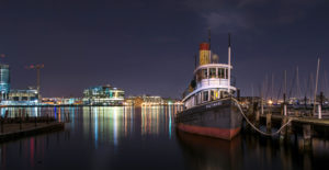 Boat in Baltimore harbor
